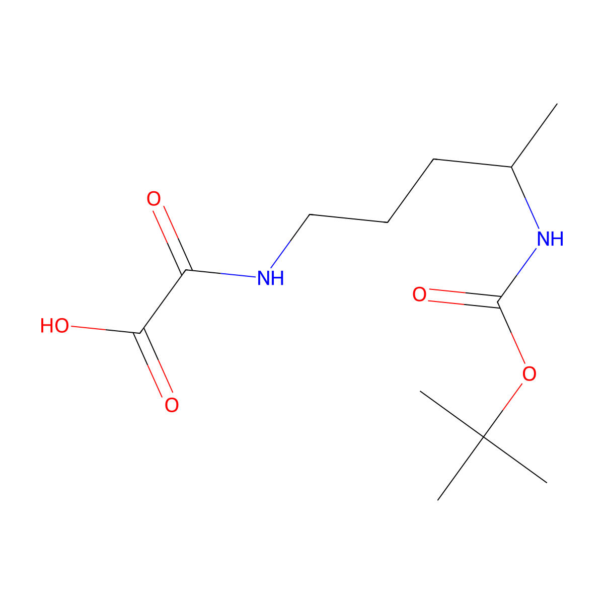[(4-{[(Tert-butoxy)carbonyl]amino}pentyl)carbamoyl]formic acid molecular structure, CAS 2580186-52-1