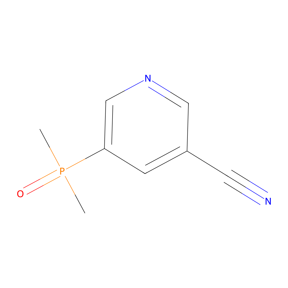 5-(Dimethylphosphoryl)nicotinonitrile molecular structure, CAS 2580186-64-5