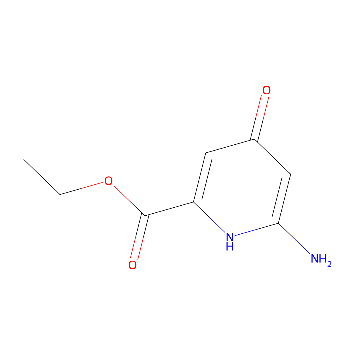 Ethyl 6-amino-4-hydroxypicolinate molecular structure, CAS 2580186-80-5