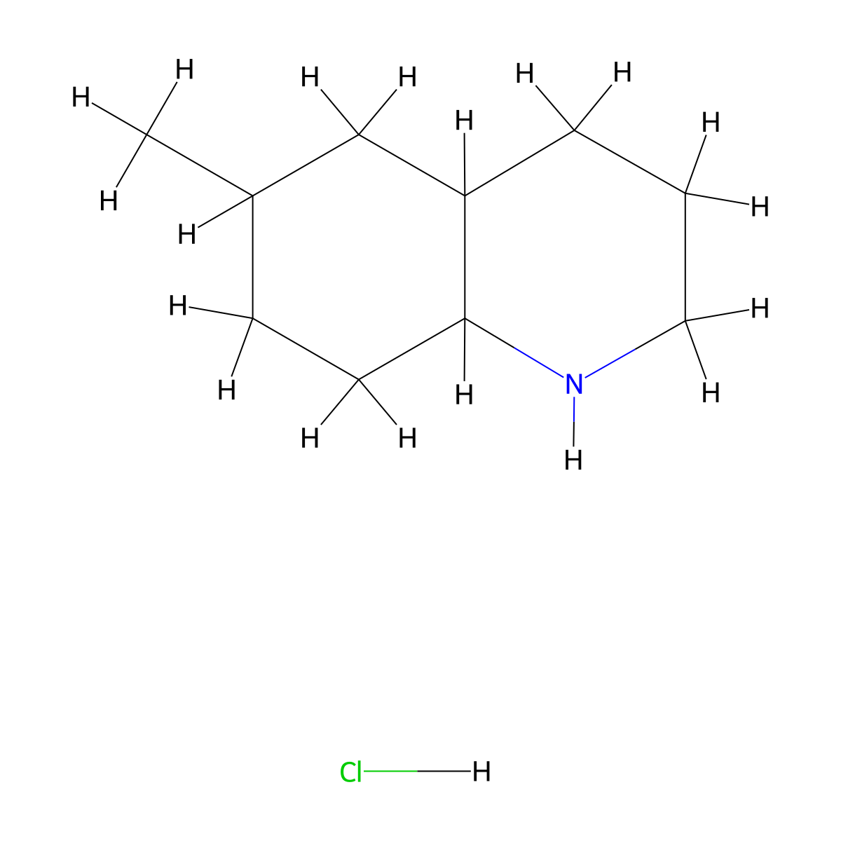 6-Methyl-decahydroquinoline hydrochloride molecular structure, CAS 2580186-97-4
