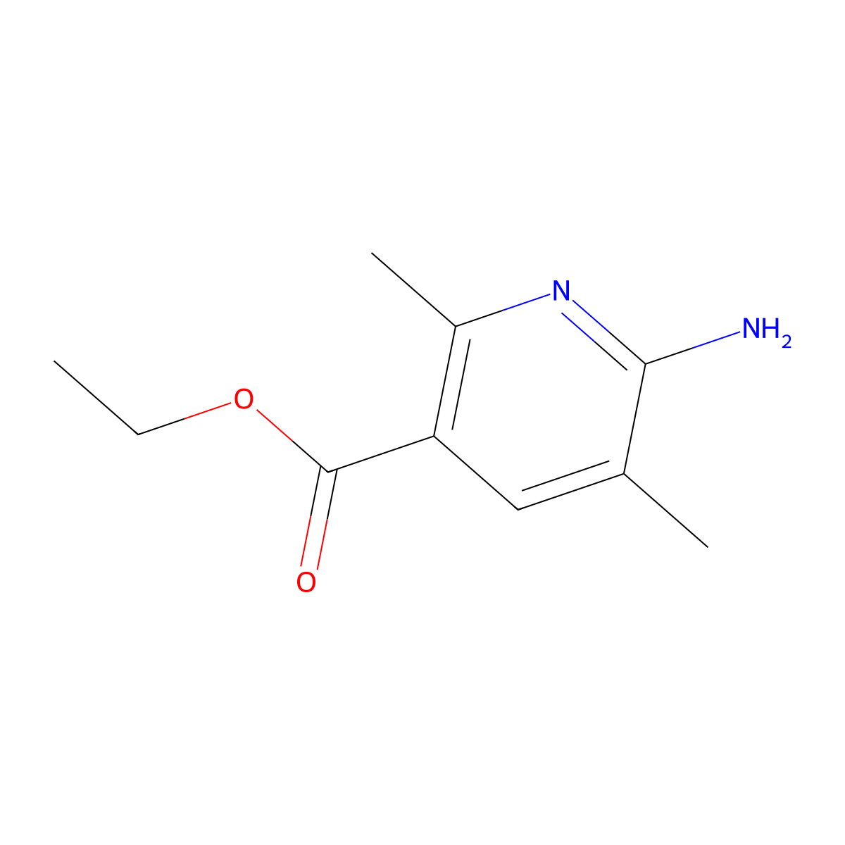 Ethyl 6-amino-2,5-dimethylpyridine-3-carboxylate molecular structure, CAS 2580187-12-6