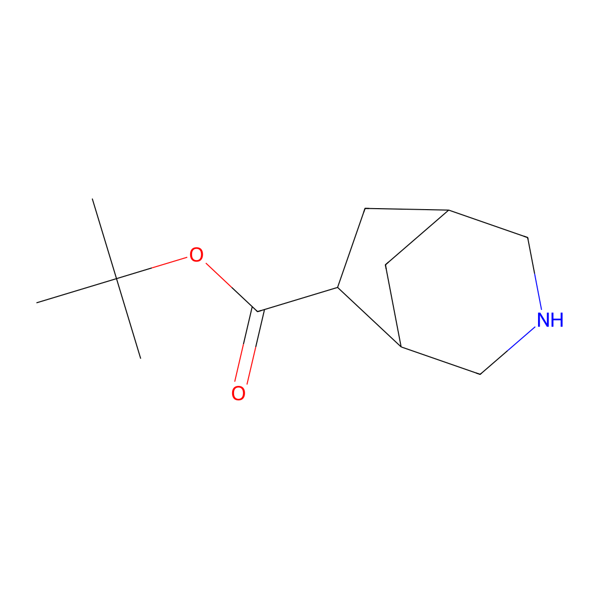 Tert-butyl 3-azabicyclo[3.2.1]octane-6-carboxylate molecular structure, CAS 2580187-35-3