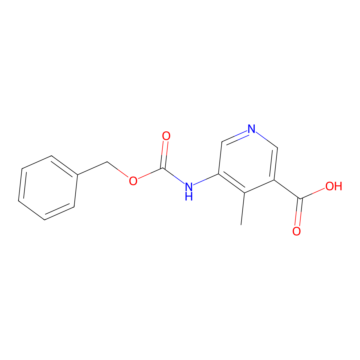 5-{[(Benzyloxy)carbonyl]amino}-4-methylpyridine-3-carboxylic acid molecular structure, CAS 2580188-16-3
