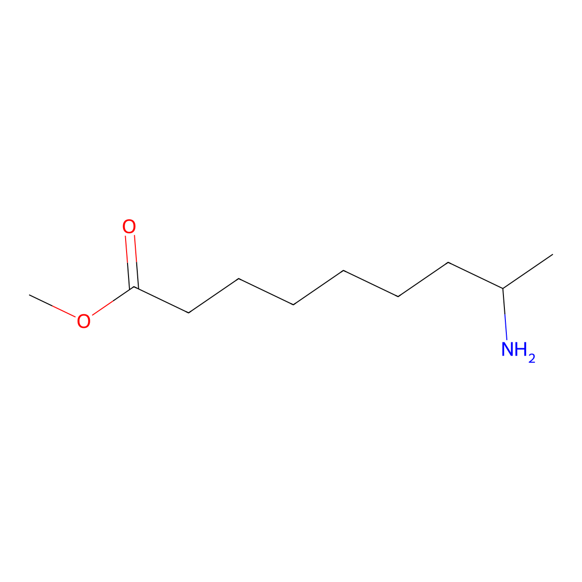 Methyl 8-aminononanoate molecular structure, CAS 2580188-72-1