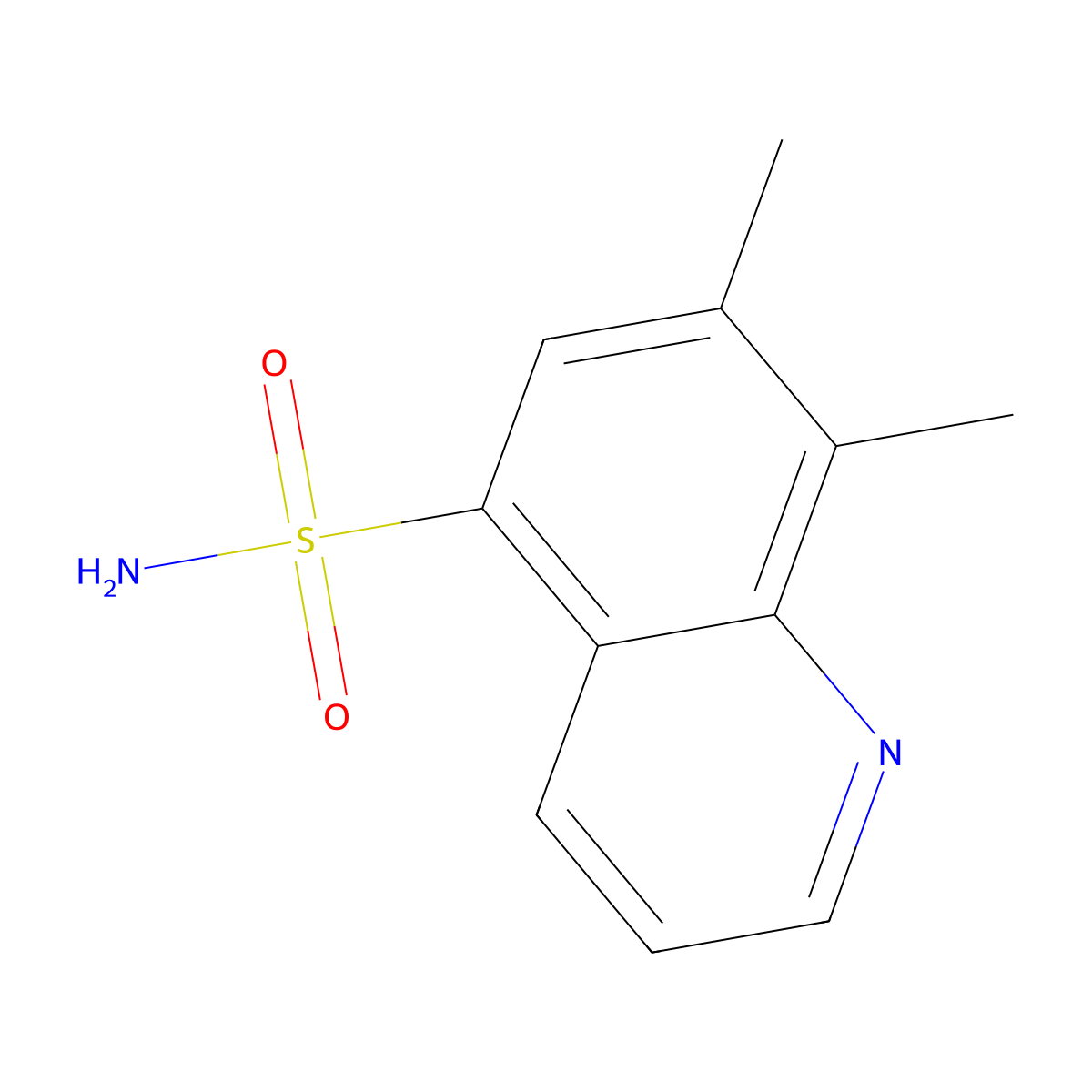 7,8-Dimethylquinoline-5-sulfonamide molecular structure, CAS 2580188-73-2