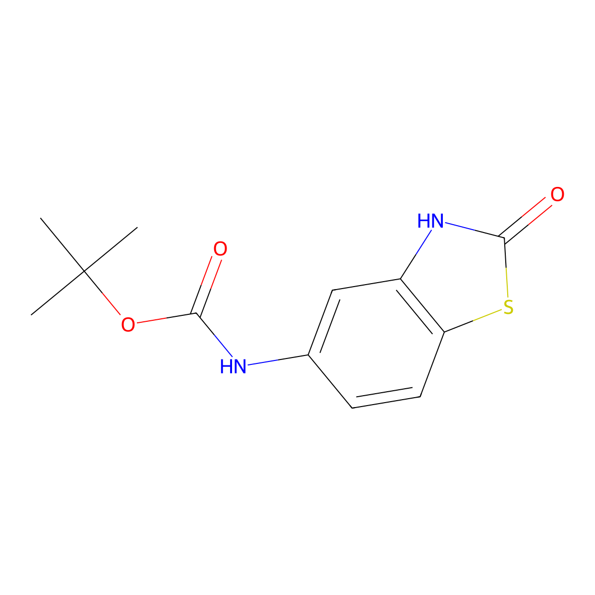 tert-butyl N-(2-hydroxy-1,3-benzothiazol-5-yl)carbamate molecular structure, CAS 2580189-24-6