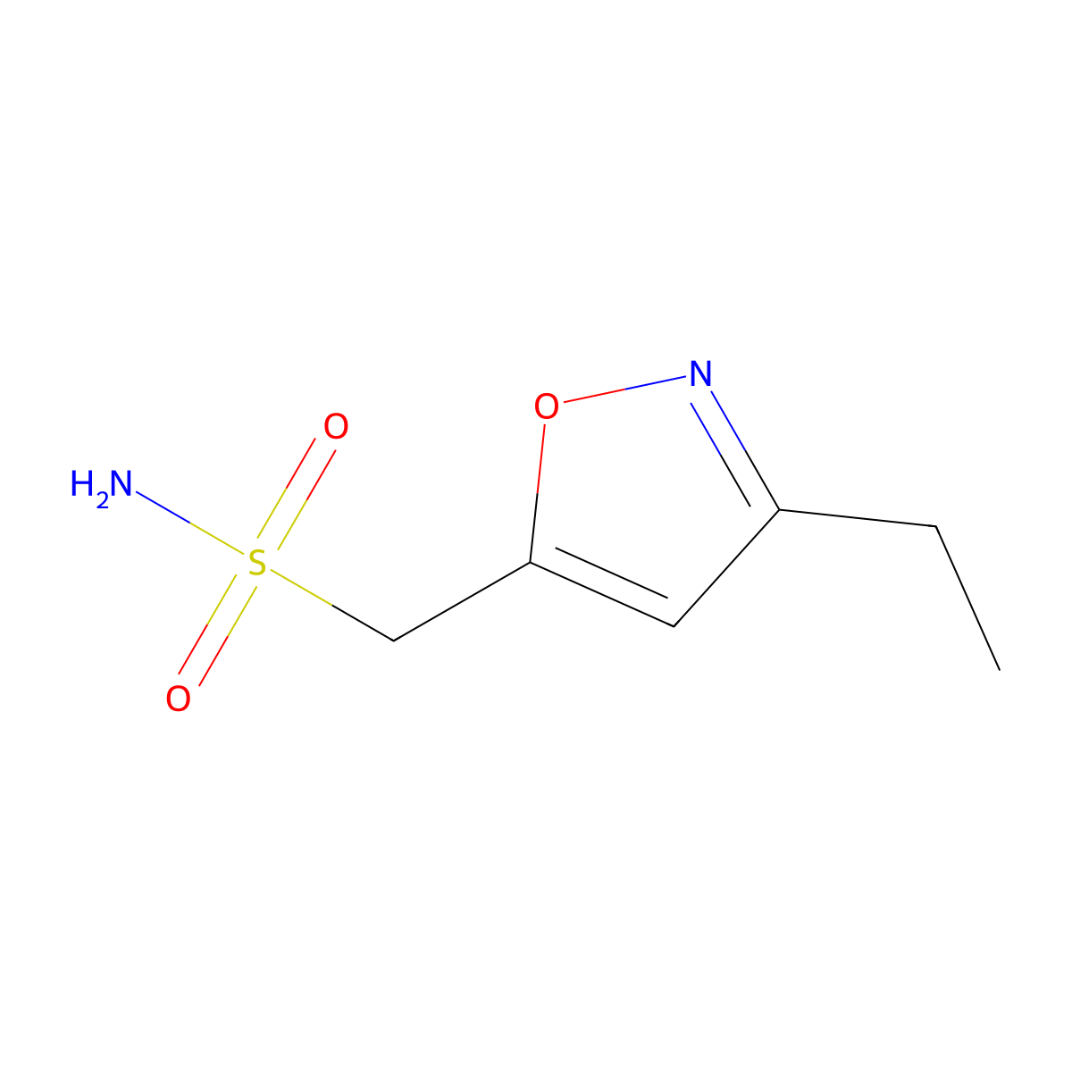 (3-Ethyl-1,2-oxazol-5-yl)methanesulfonamide molecular structure, CAS 2580189-48-4
