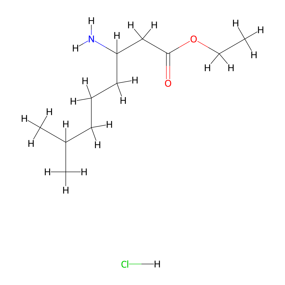Ethyl3-amino-7-methyloctanoatehydrochloride molecular structure, CAS 2580189-52-0