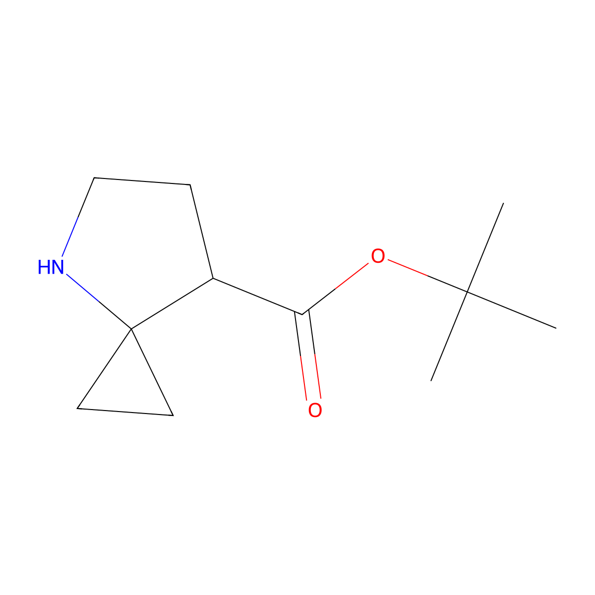 Tert-butyl 4-azaspiro[2.4]heptane-7-carboxylate molecular structure, CAS 2580189-64-4