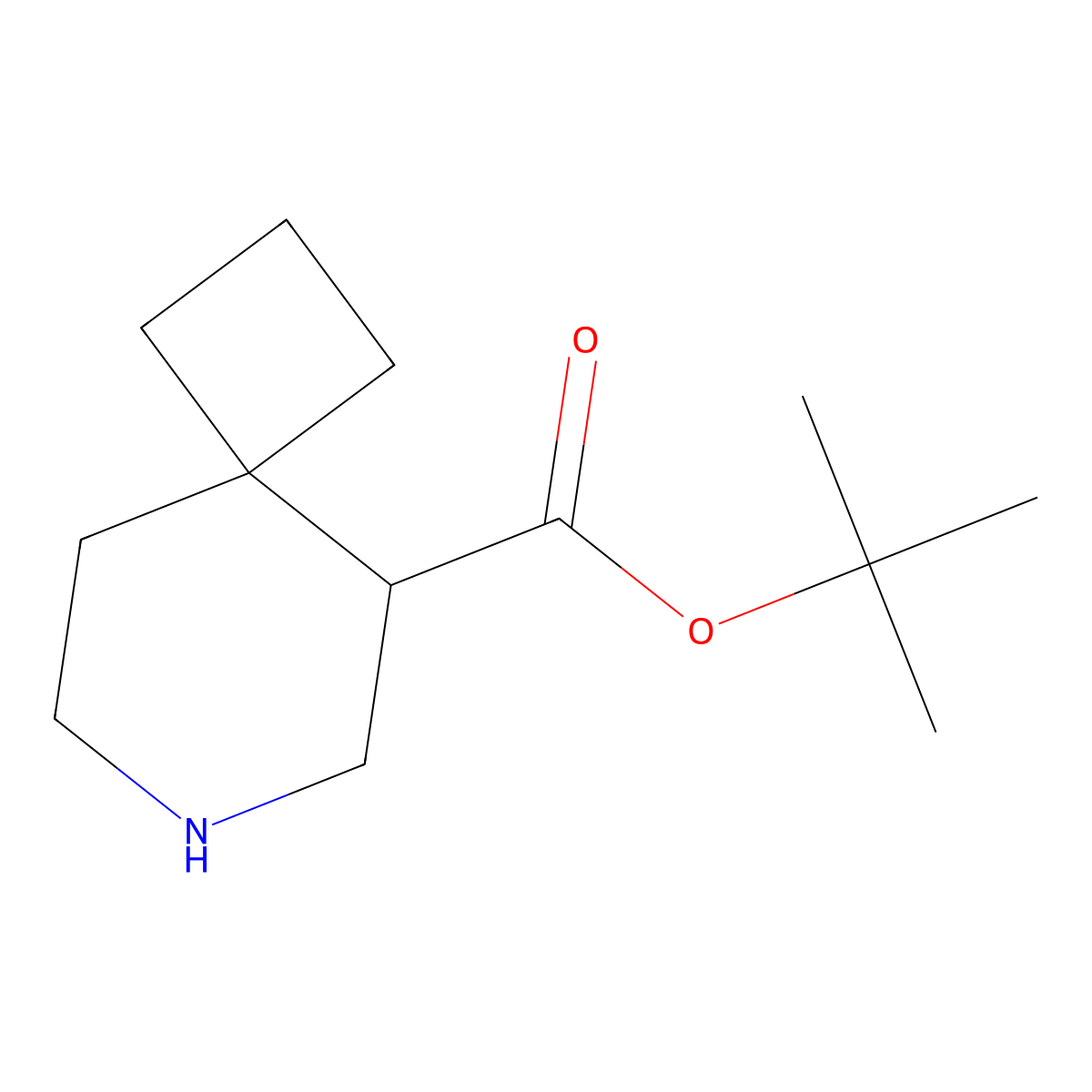 Tert-butyl 7-azaspiro[3.5]nonane-5-carboxylate molecular structure, CAS 2580189-80-4