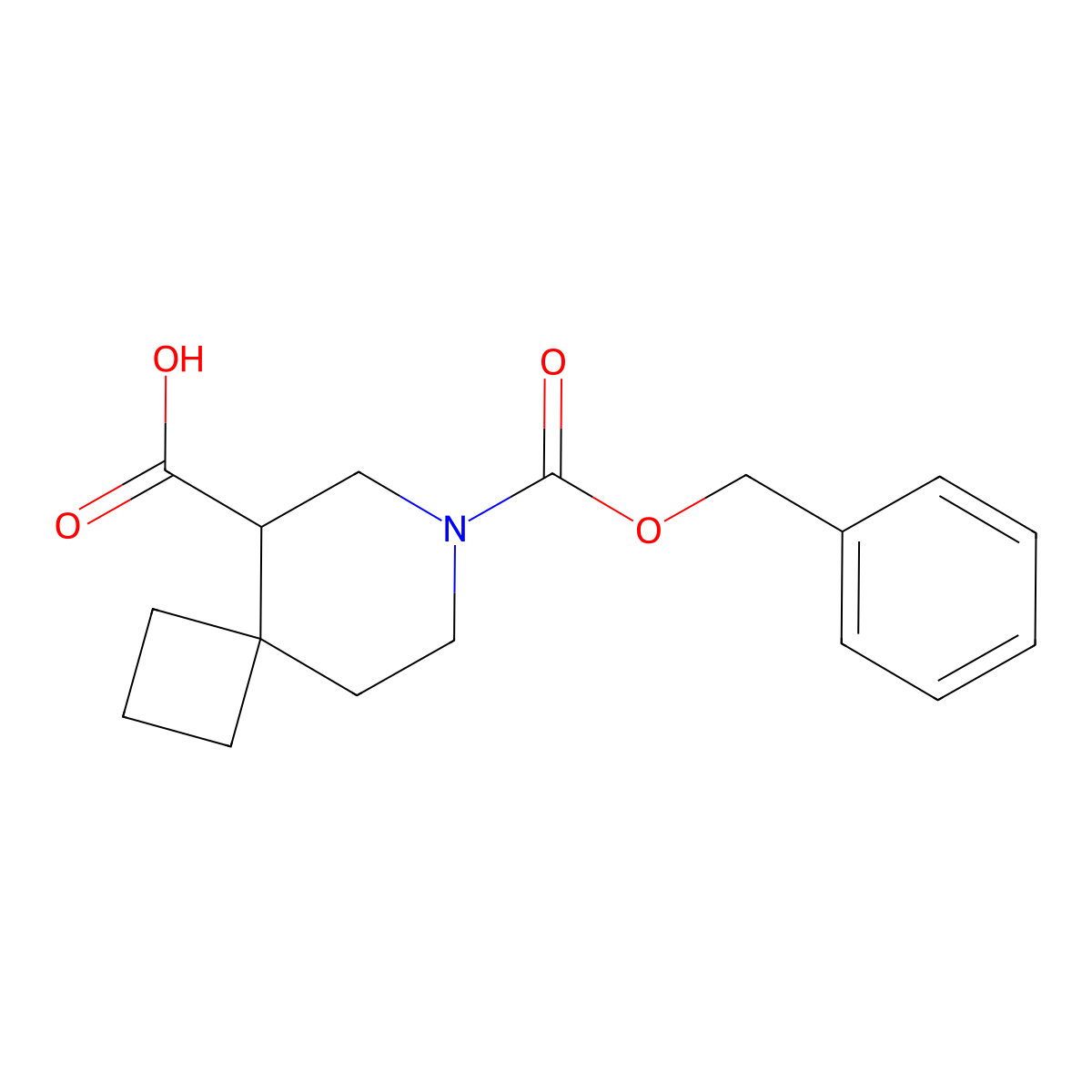 7-[(Benzyloxy)carbonyl]-7-azaspiro[3.5]nonane-5-carboxylic acid molecular structure, CAS 2580190-22-1