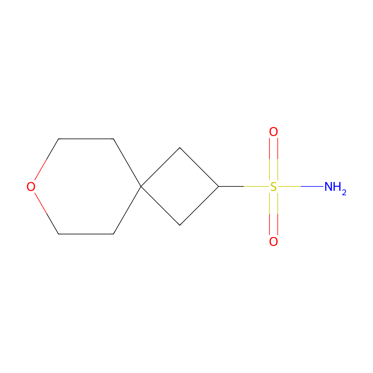7-Oxaspiro[3.5]nonane-2-sulfonamide molecular structure, CAS 2580191-55-3
