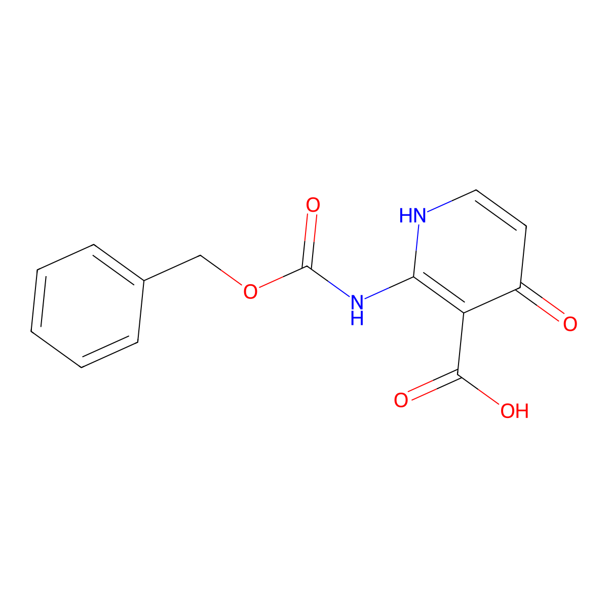 2-{[(Benzyloxy)carbonyl]amino}-4-hydroxypyridine-3-carboxylic acid molecular structure, CAS 2580197-09-5