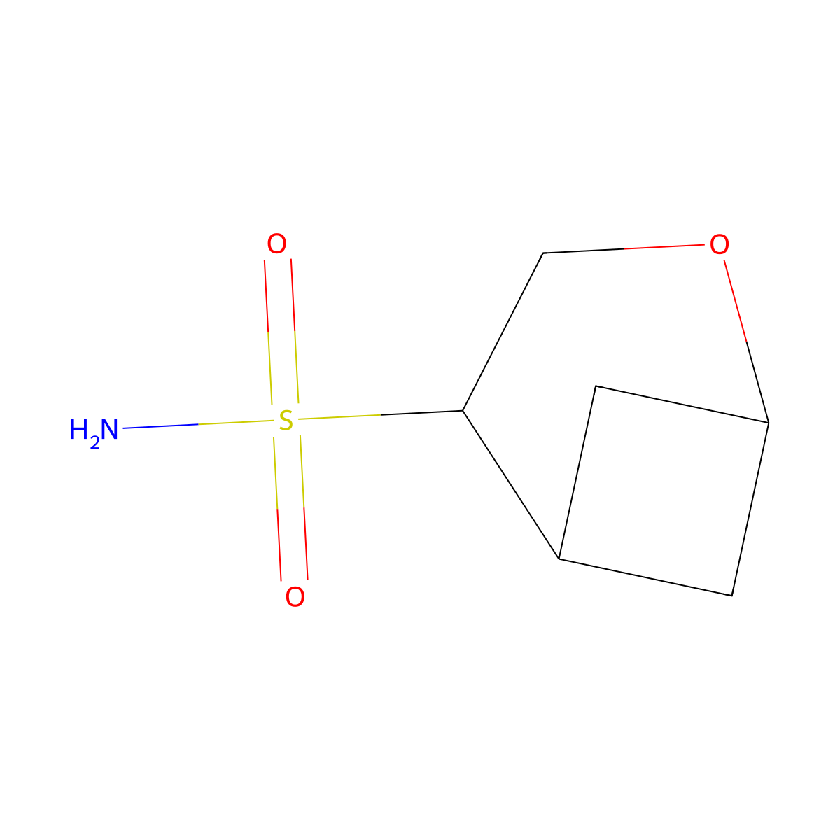2-Oxabicyclo[3.1.1]heptane-4-sulfonamide molecular structure, CAS 2580197-82-4