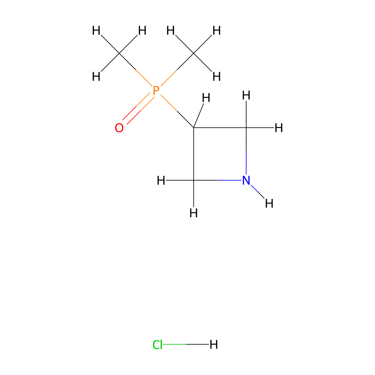 3-Dimethylphosphorylazetidine;hydrochloride molecular structure, CAS 2580198-37-2
