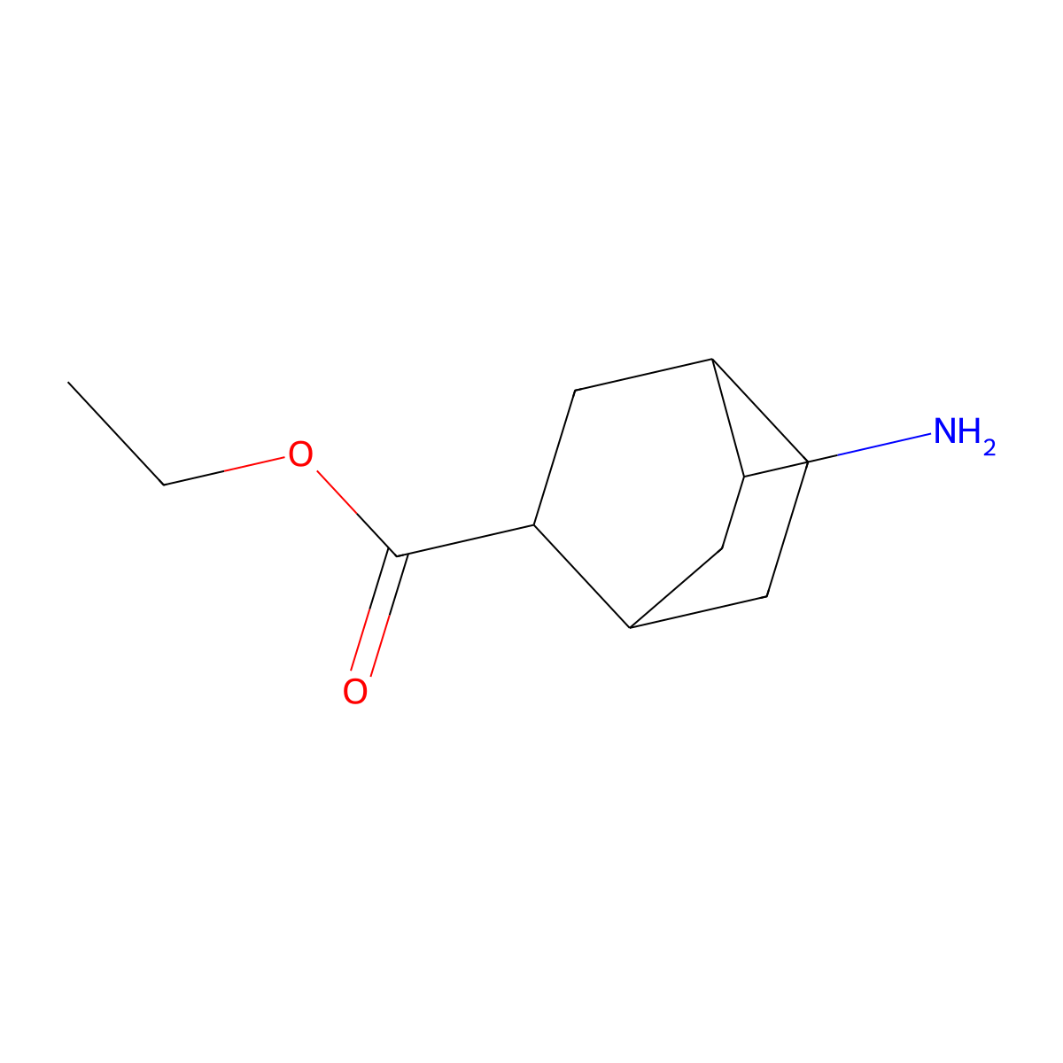 Ethyl 5-aminobicyclo[2.2.2]octane-2-carboxylate molecular structure, CAS 2580199-01-3