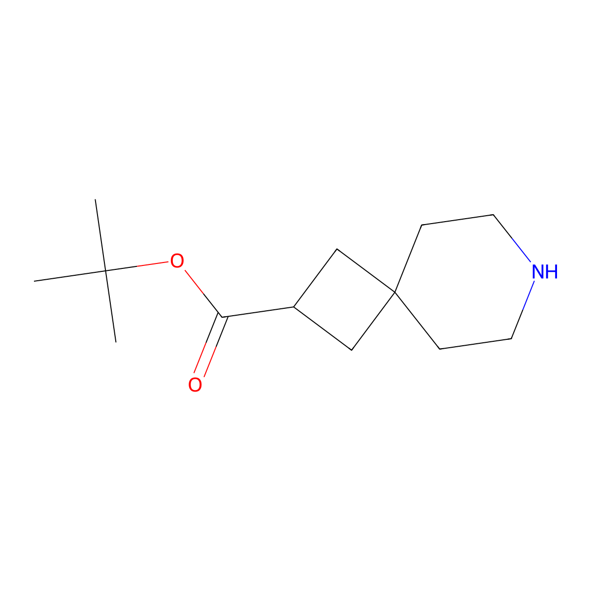 Tert-butyl 7-azaspiro[3.5]nonane-2-carboxylate molecular structure, CAS 2580199-15-9