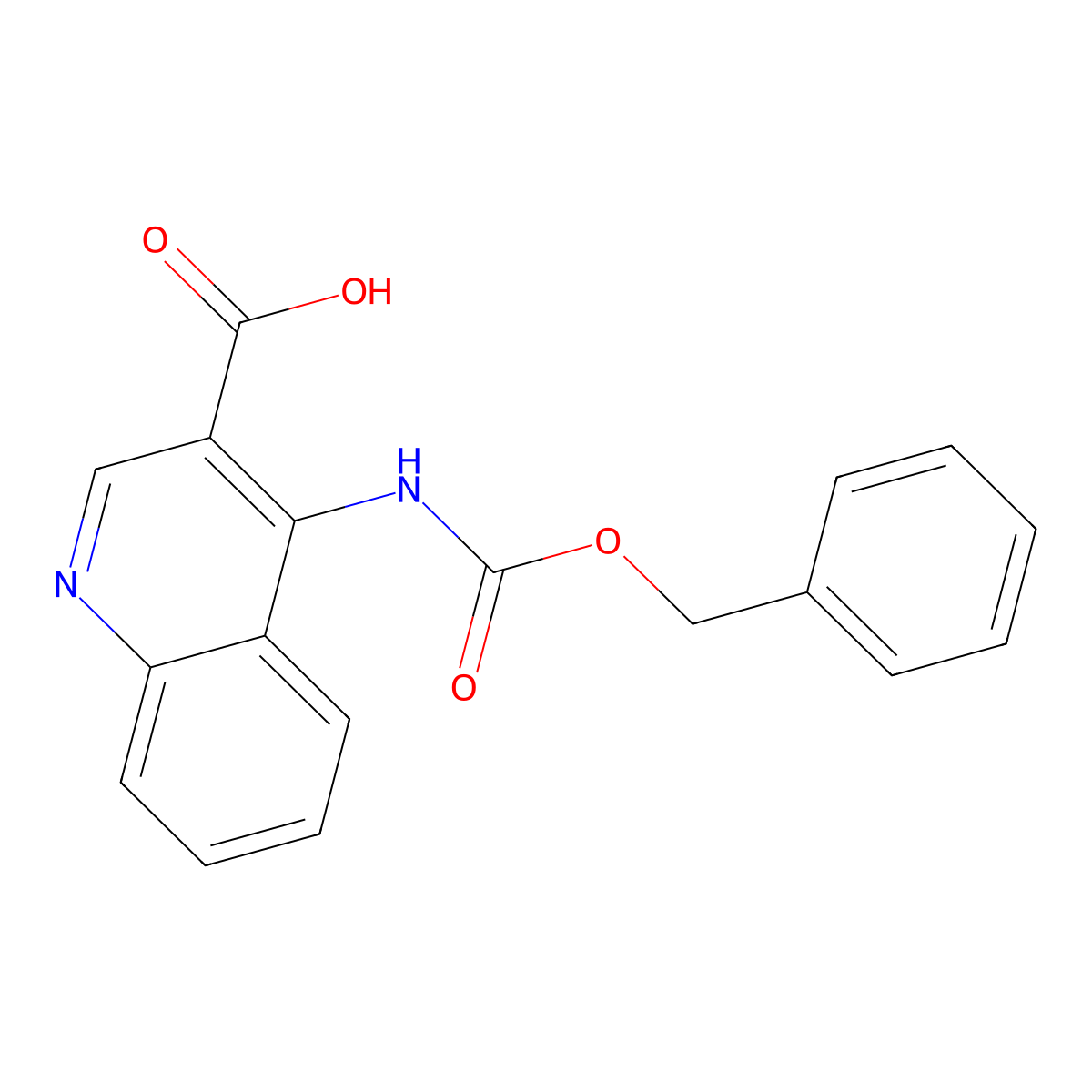 4-{[(Benzyloxy)carbonyl]amino}quinoline-3-carboxylic acid molecular structure, CAS 2580199-39-7