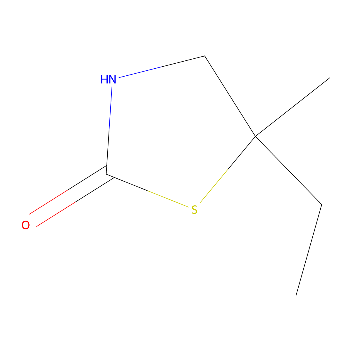 5-Ethyl-5-methyl-1,3-thiazolidin-2-one molecular structure, CAS 2580201-18-7