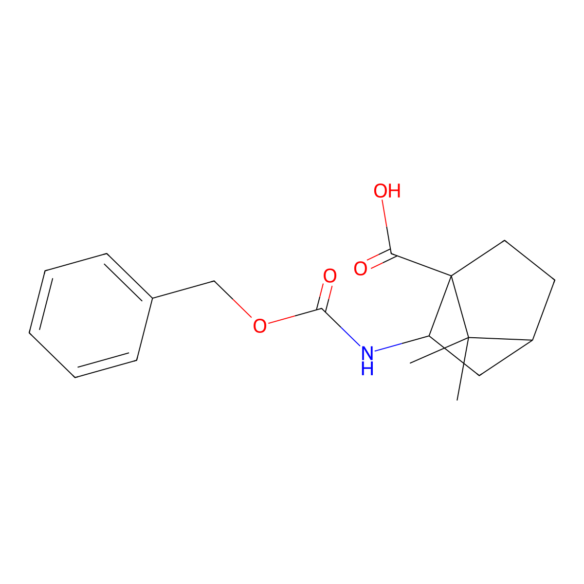 2-{[(Benzyloxy)carbonyl]amino}-7,7-dimethylbicyclo[2.2.1]heptane-1-carboxylic acid molecular structure, CAS 2580201-32-5