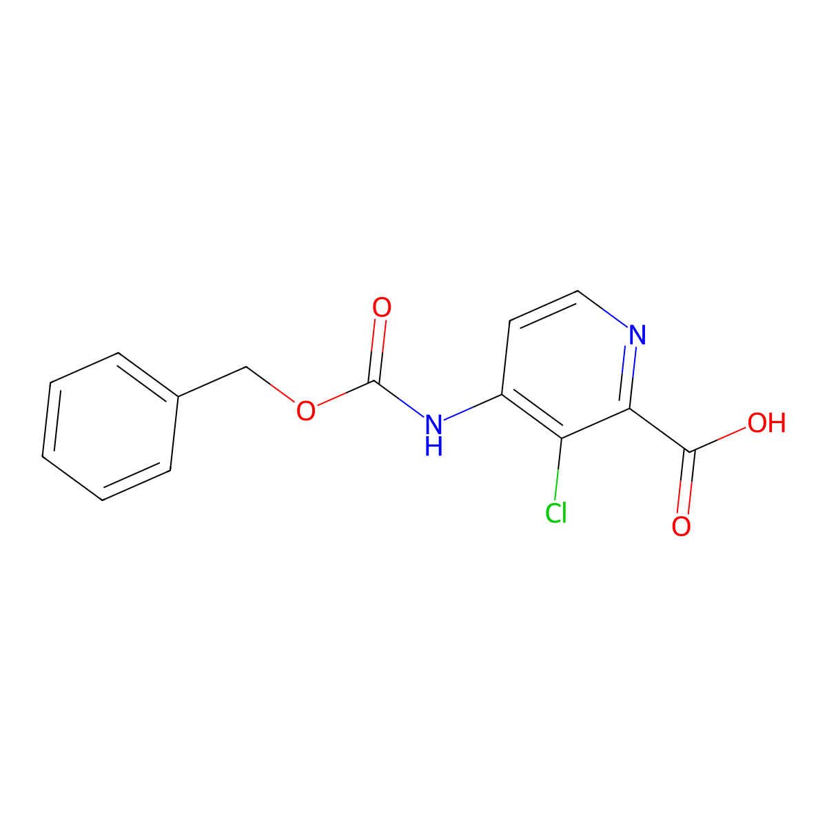 4-{[(Benzyloxy)carbonyl]amino}-3-chloropyridine-2-carboxylic acid molecular structure, CAS 2580201-81-4