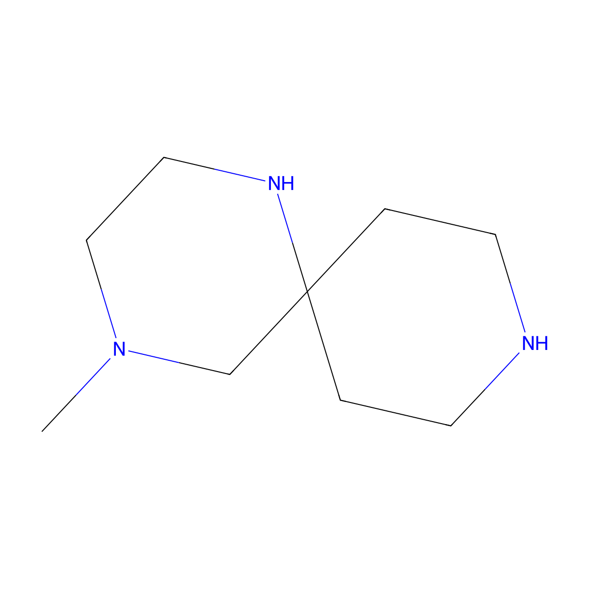 4-Methyl-1,4,9-triazaspiro[5.5]undecane molecular structure, CAS 2580202-05-5