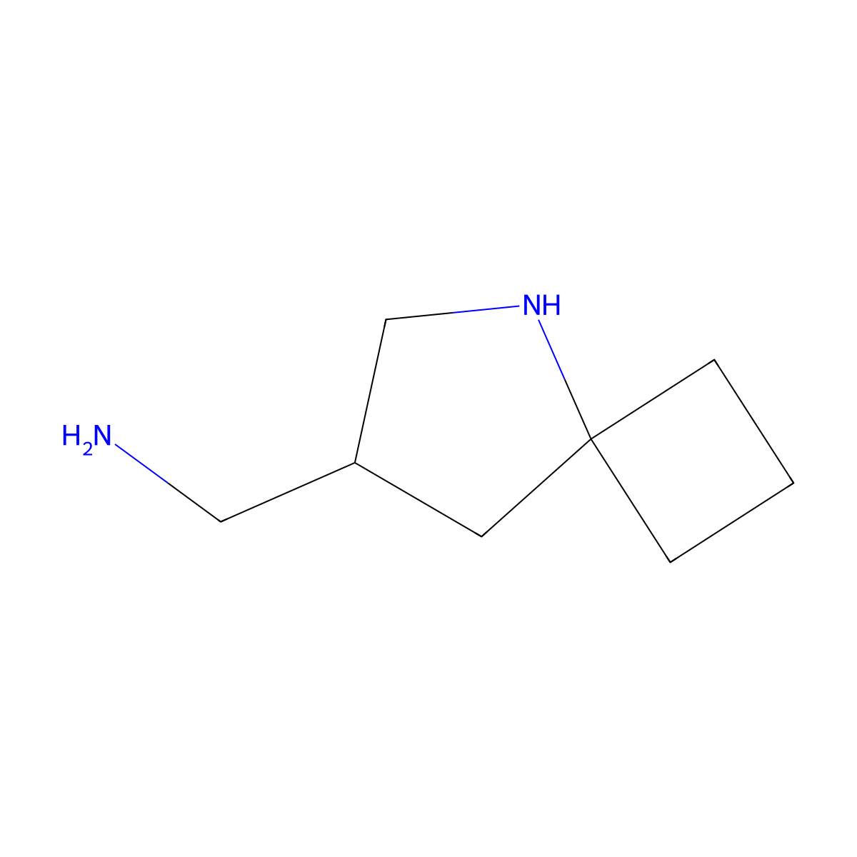 {5-Azaspiro[3.4]octan-7-yl}methanamine molecular structure, CAS 2580202-10-2