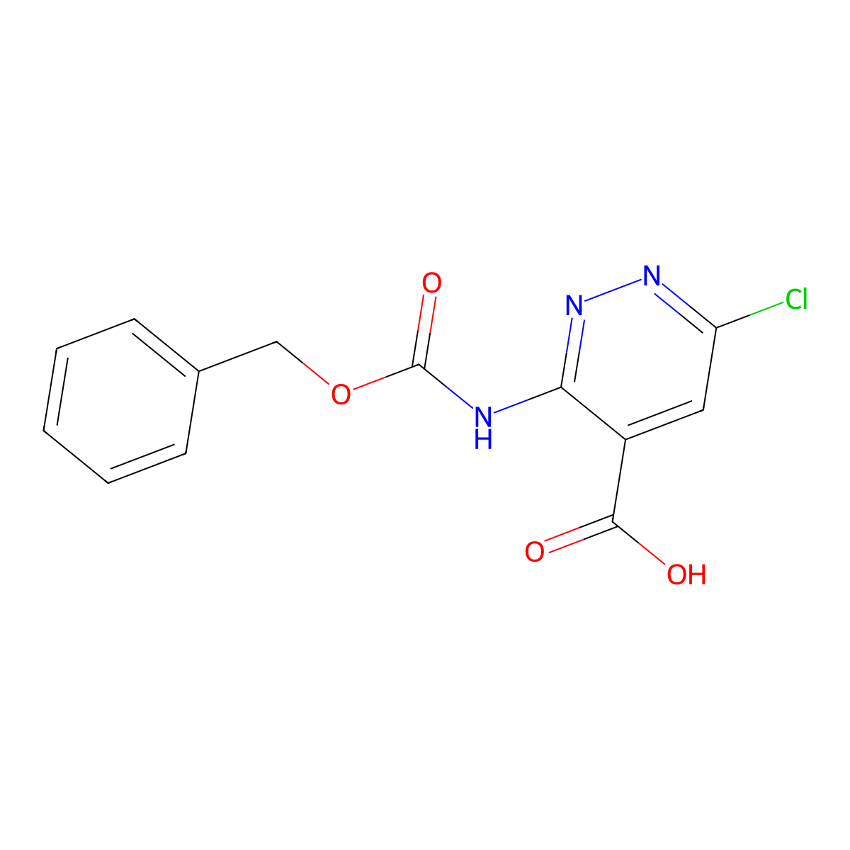 3-{[(Benzyloxy)carbonyl]amino}-6-chloropyridazine-4-carboxylic acid molecular structure, CAS 2580202-31-7