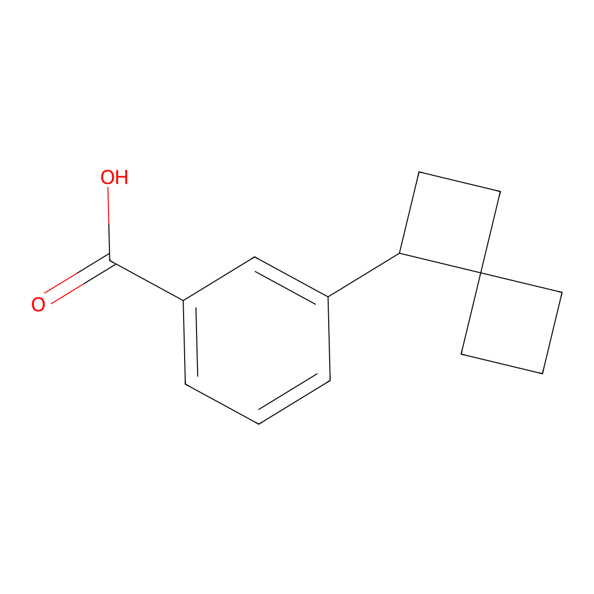 3-{Spiro[3.3]heptan-1-yl}benzoicacid molecular structure, CAS 2580202-39-5