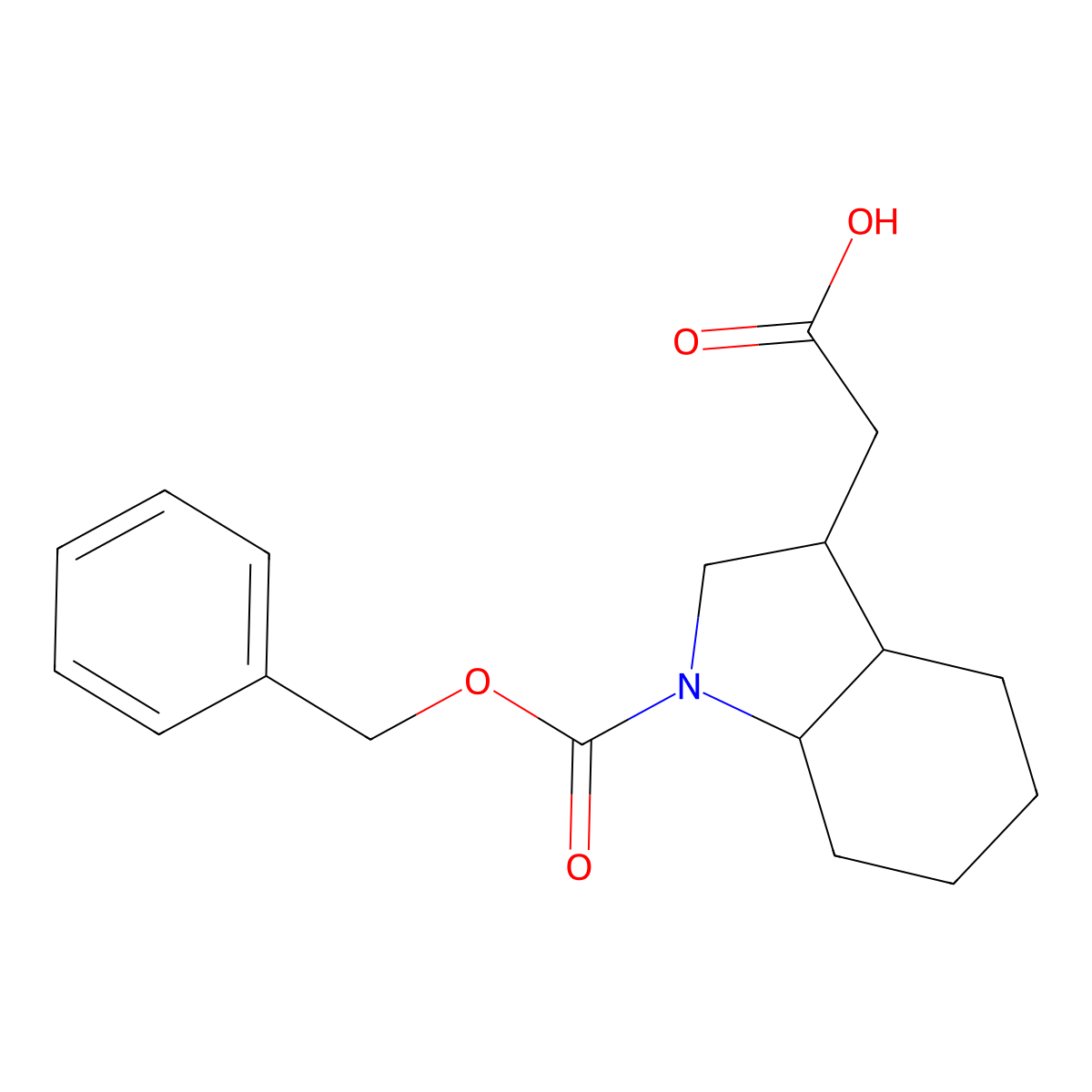 2-{1-[(benzyloxy)carbonyl]-octahydro-1H-indol-3-yl}acetic acid molecular structure, CAS 2580202-52-2