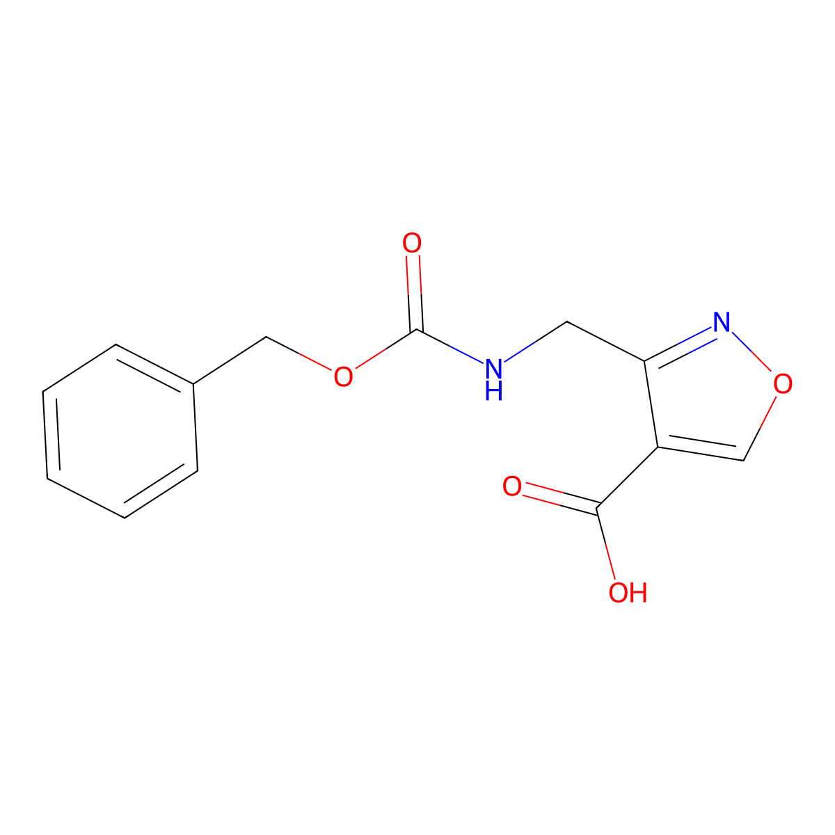 3-({[(Benzyloxy)carbonyl]amino}methyl)-1,2-oxazole-4-carboxylic acid molecular structure, CAS 2580202-62-4