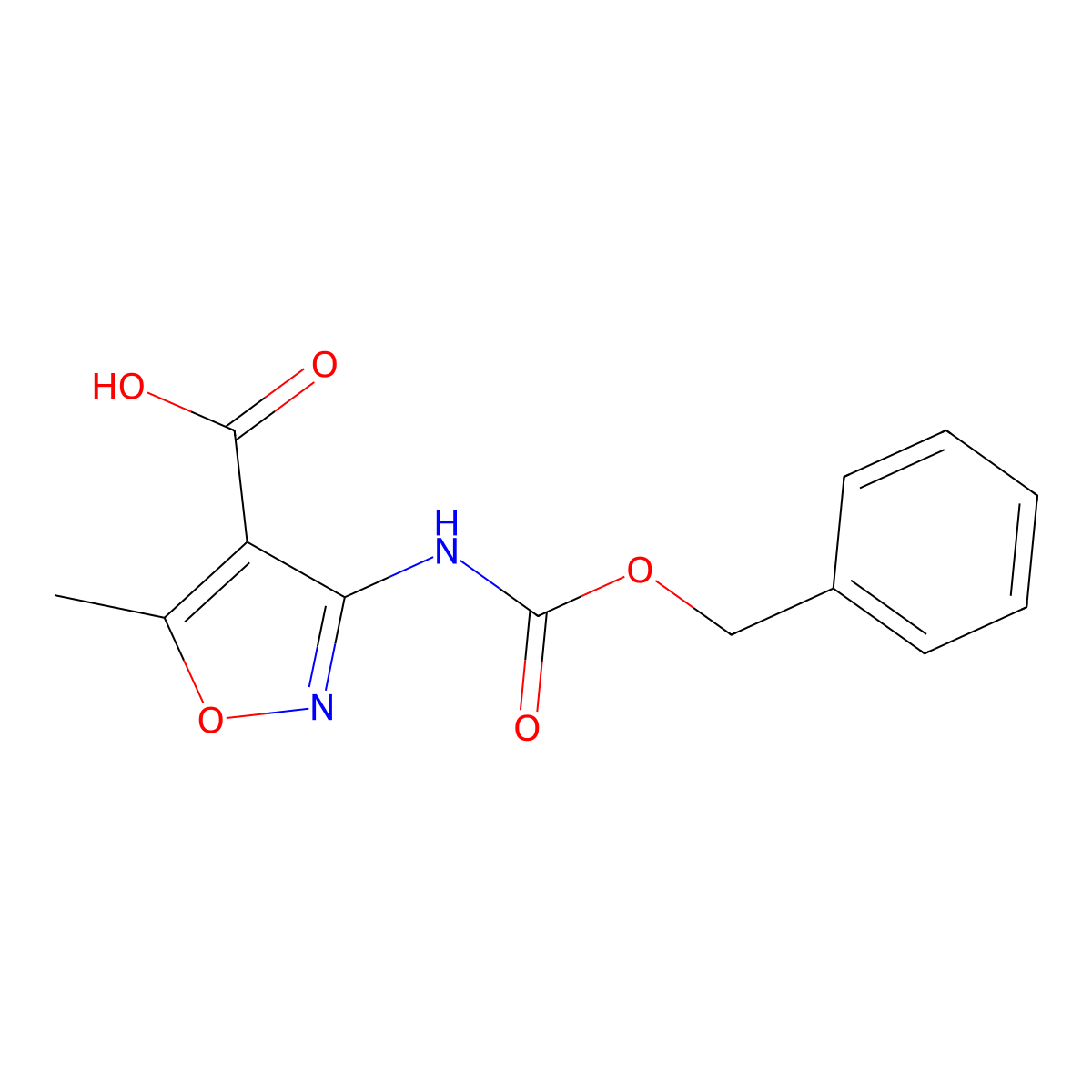 3-{[(Benzyloxy)carbonyl]amino}-5-methyl-1,2-oxazole-4-carboxylic acid molecular structure, CAS 2580202-81-7