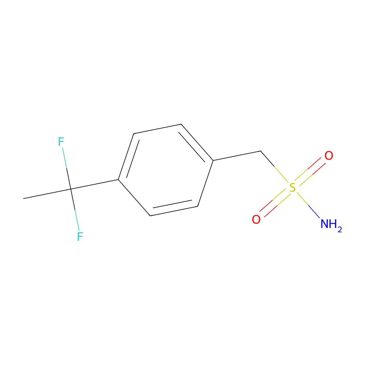 [4-(1,1-Difluoroethyl)phenyl]methanesulfonamide molecular structure, CAS 2580202-99-7