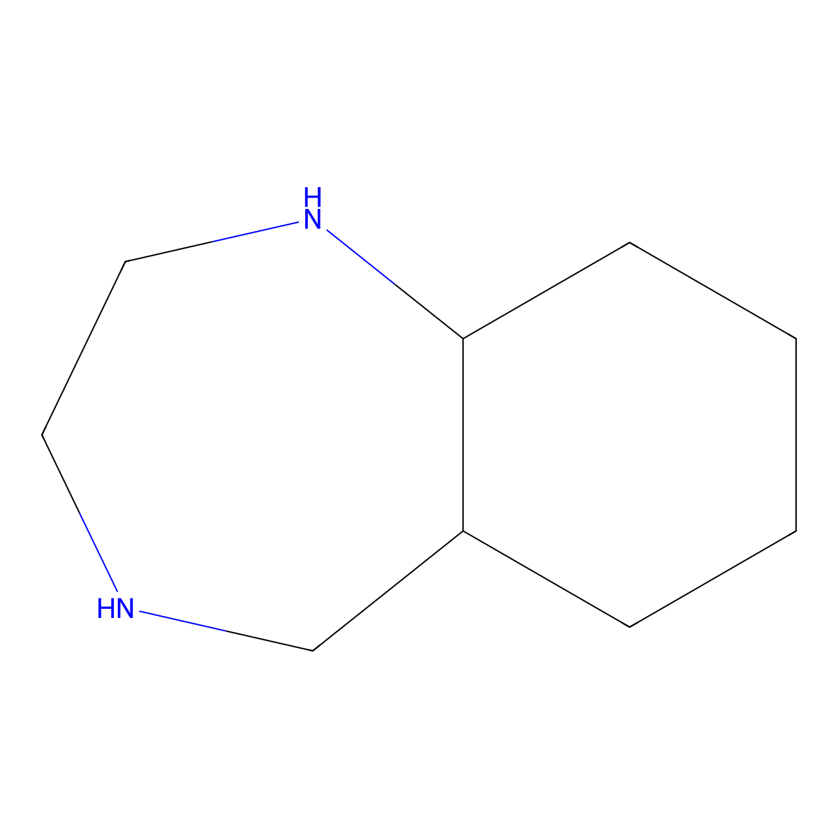 decahydro-1H-1,4-benzodiazepine molecular structure, CAS 2580203-19-4