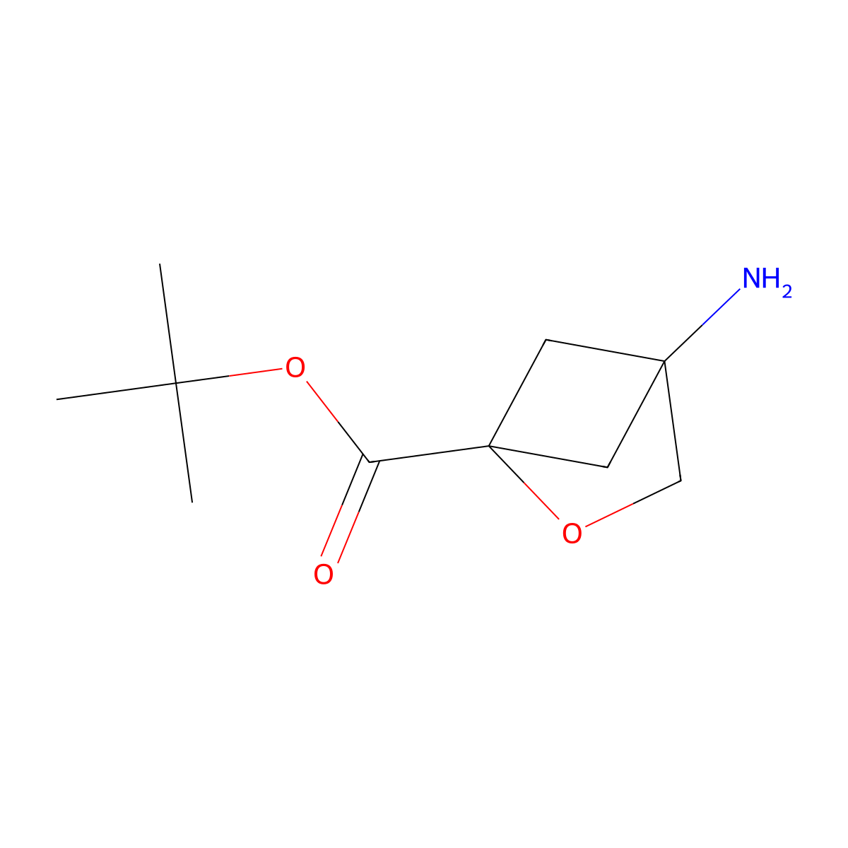 Tert-butyl 4-amino-2-oxabicyclo[2.1.1]hexane-1-carboxylate molecular structure, CAS 2580203-22-9