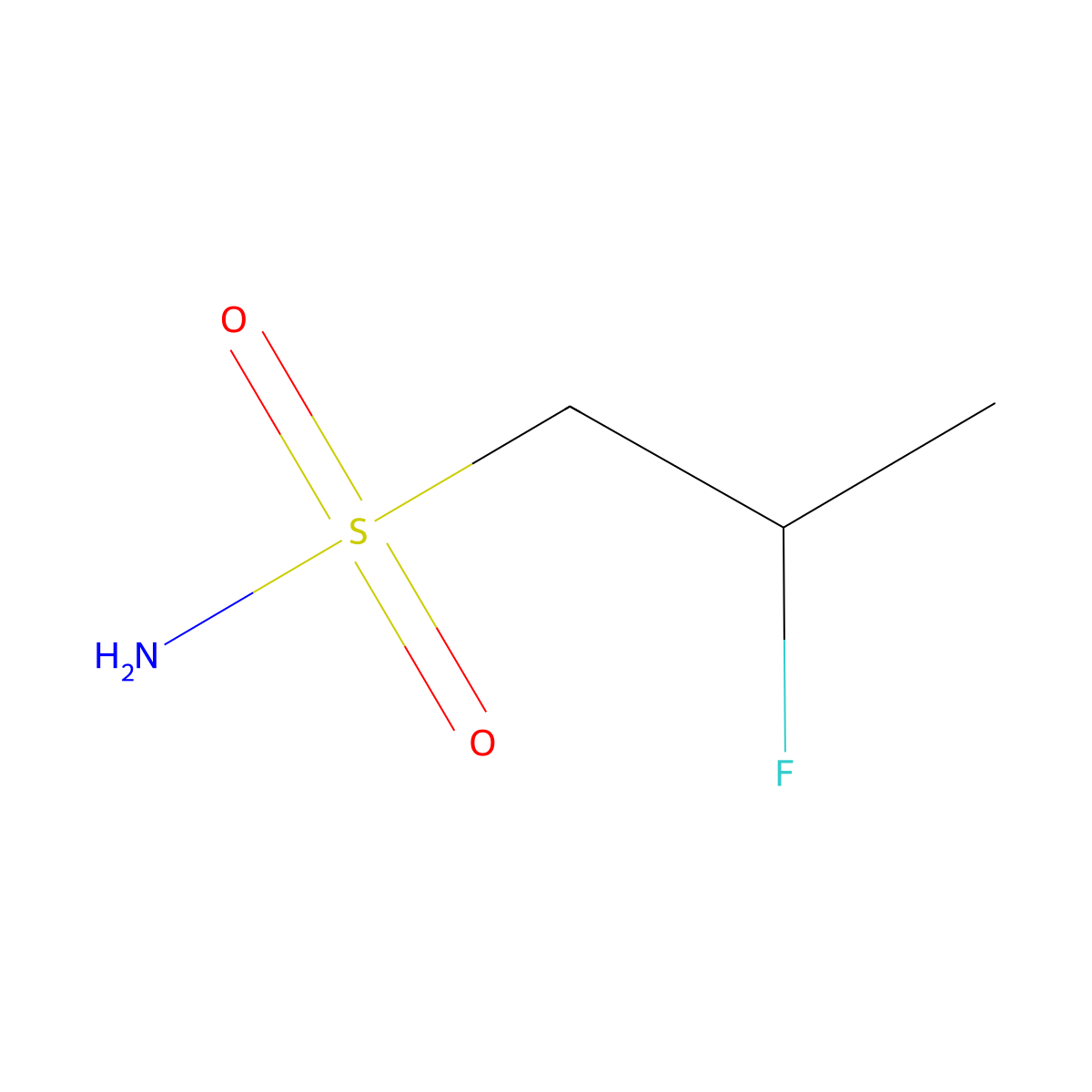 2-Fluoropropane-1-sulfonamide molecular structure, CAS 2580203-31-0