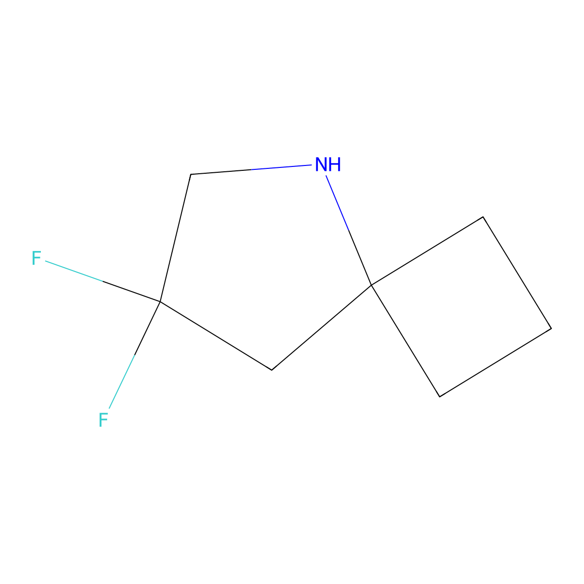7,7-Difluoro-5-azaspiro[3.4]octane molecular structure, CAS 2580203-86-5