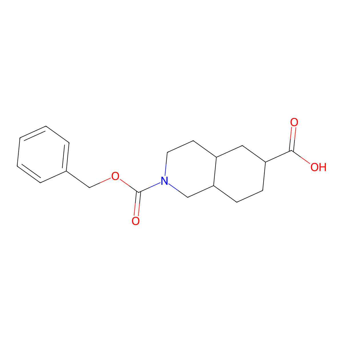 2-[(Benzyloxy)carbonyl]-decahydroisoquinoline-6-carboxylic acid molecular structure, CAS 2580204-61-9