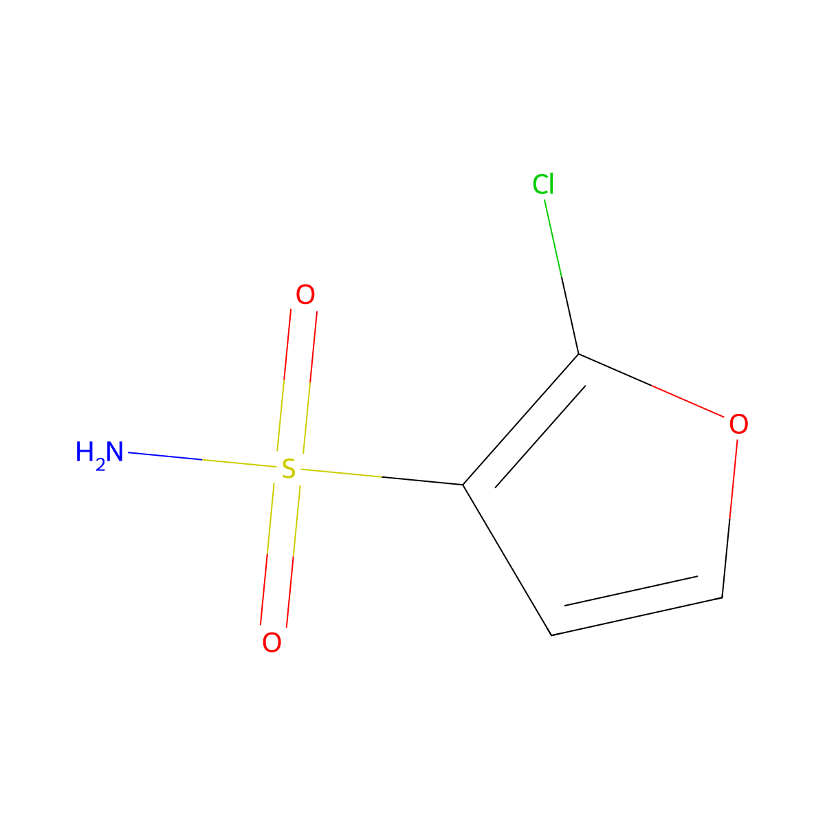 2-Chlorofuran-3-sulfonamide molecular structure, CAS 2580204-84-6
