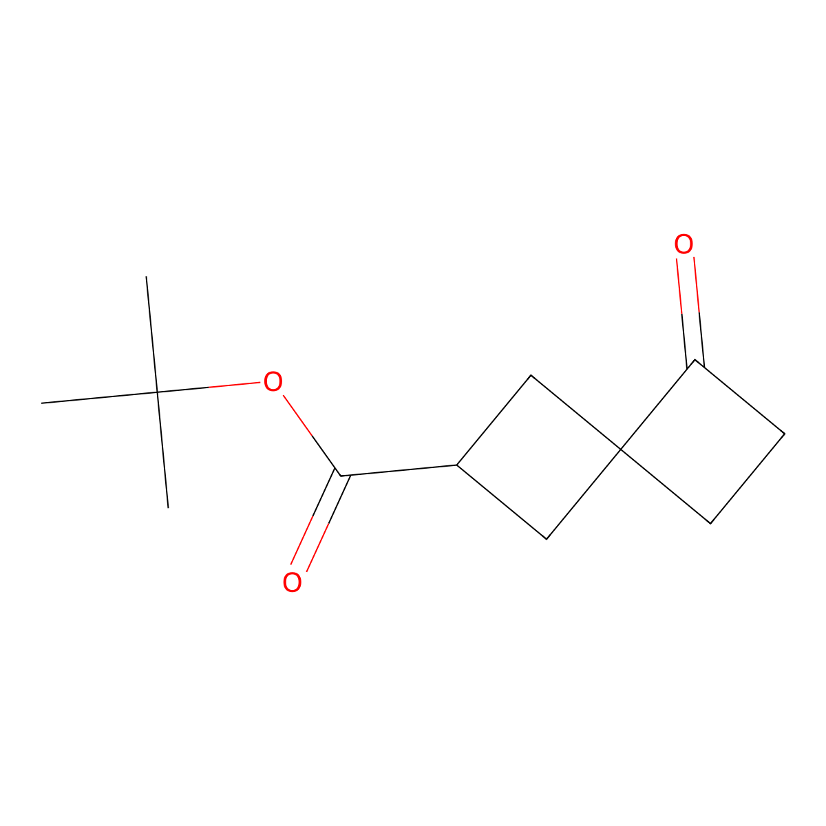 Tert-butyl 5-oxospiro[3.3]heptane-2-carboxylate molecular structure, CAS 2580205-13-4