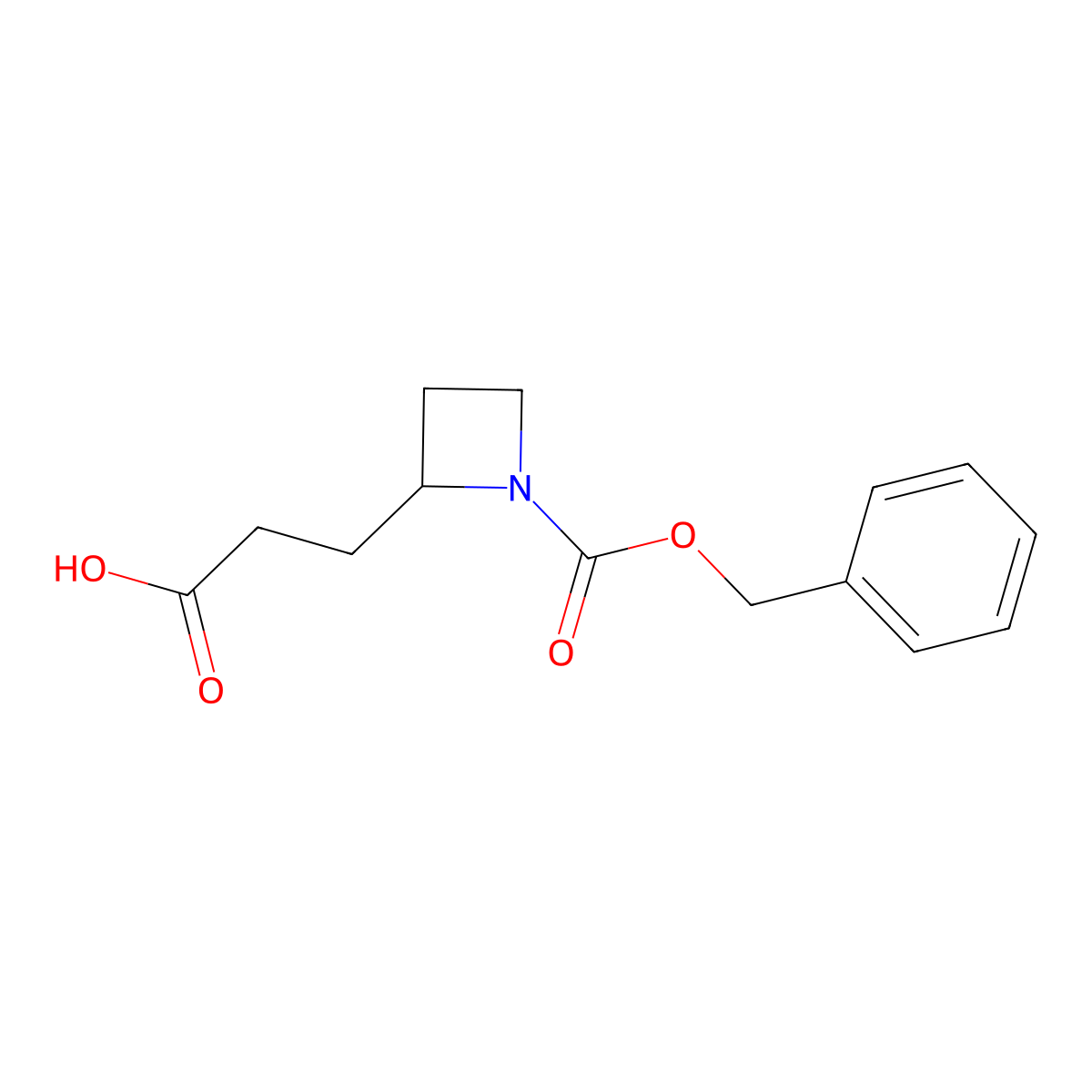 3-{1-[(Benzyloxy)carbonyl]azetidin-2-yl}propanoic acid molecular structure, CAS 2580205-38-3
