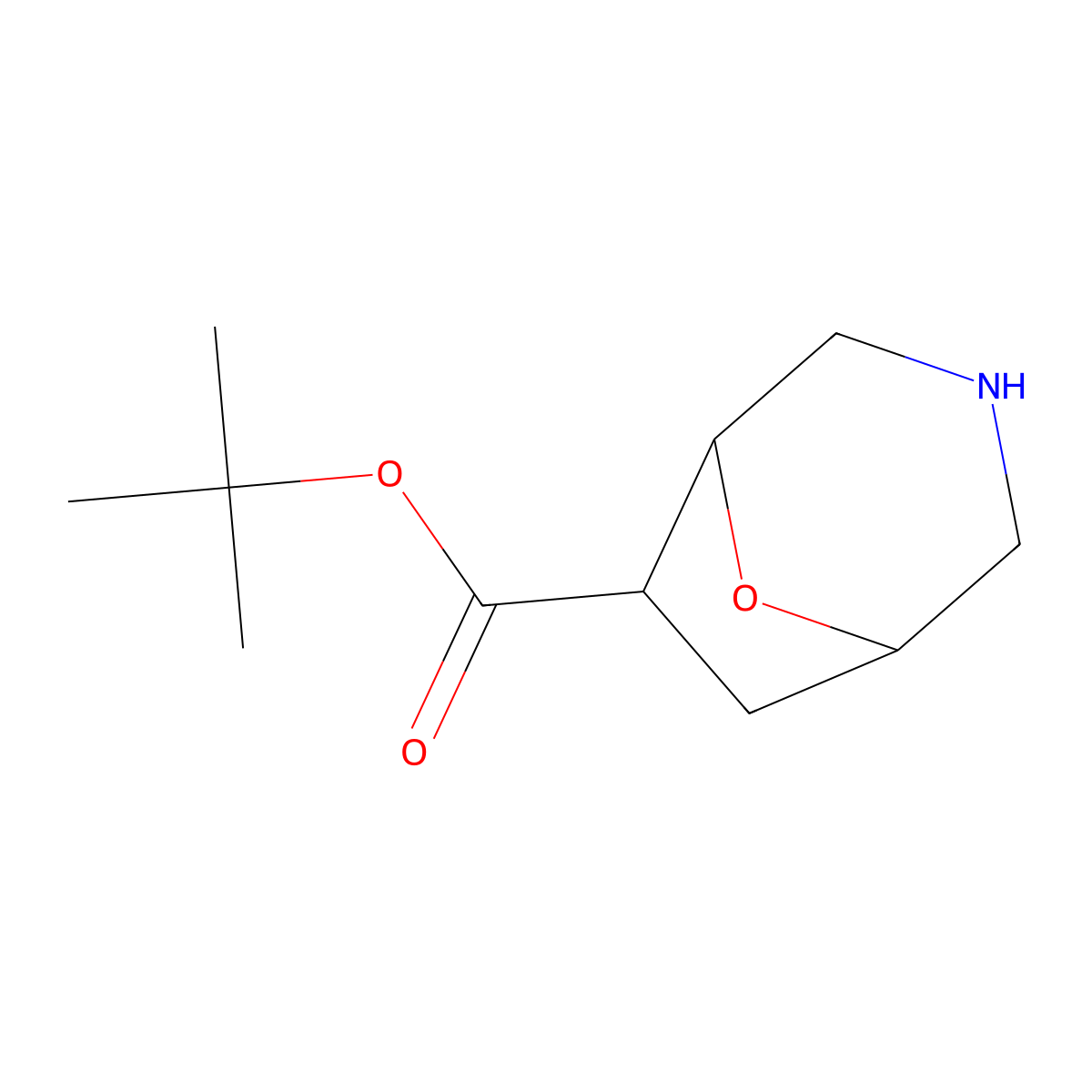 Tert-butyl 8-oxa-3-azabicyclo[3.2.1]octane-6-carboxylate molecular structure, CAS 2580205-39-4
