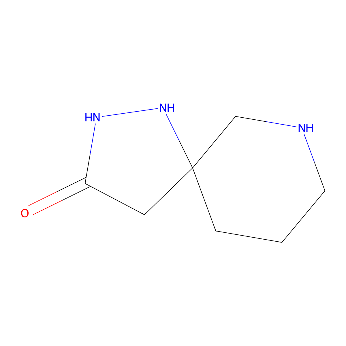 1,2,7-Triazaspiro[4.5]decan-3-one molecular structure, CAS 2580205-67-8