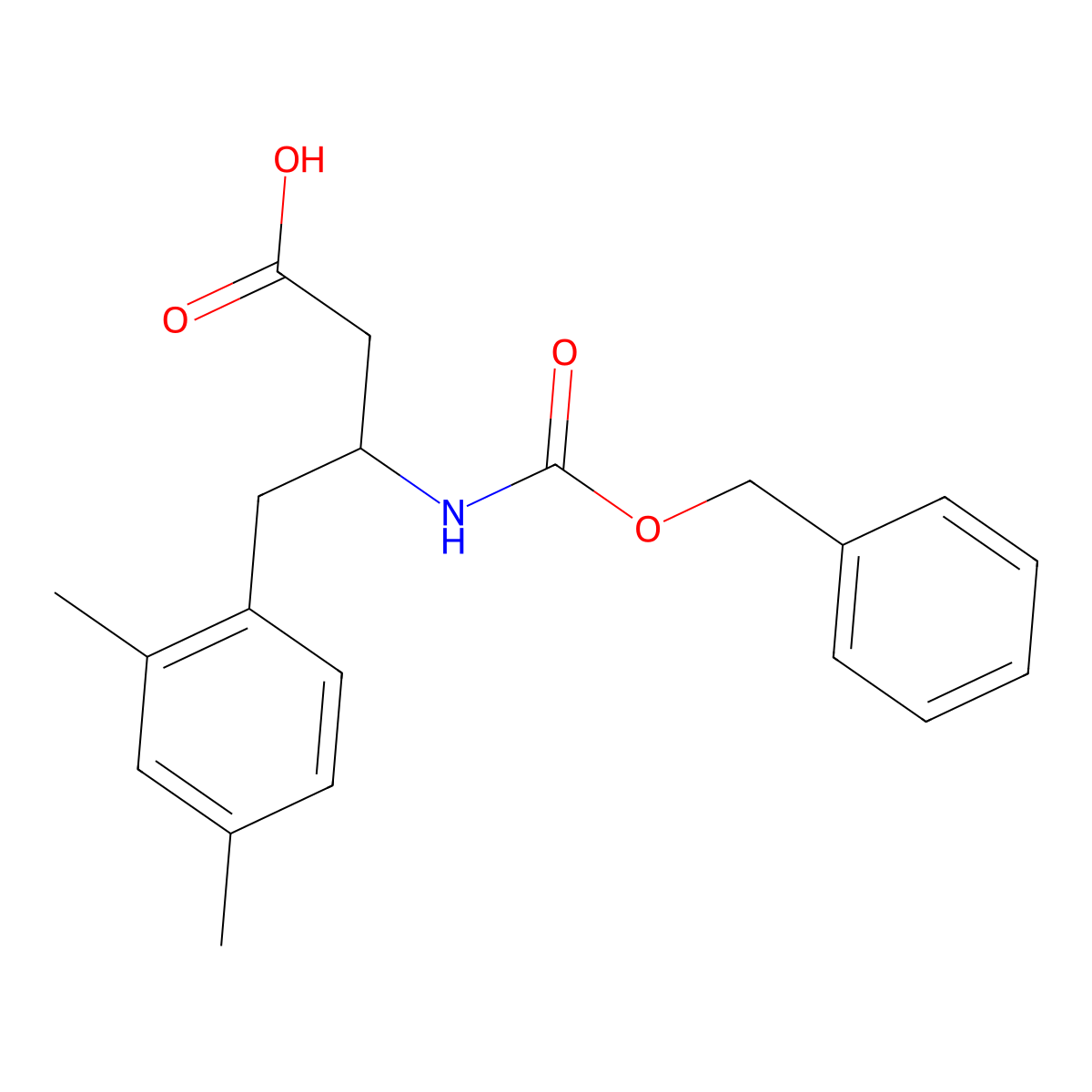 3-{[(Benzyloxy)carbonyl]amino}-4-(2,4-dimethylphenyl)butanoic acid molecular structure, CAS 2580206-05-7