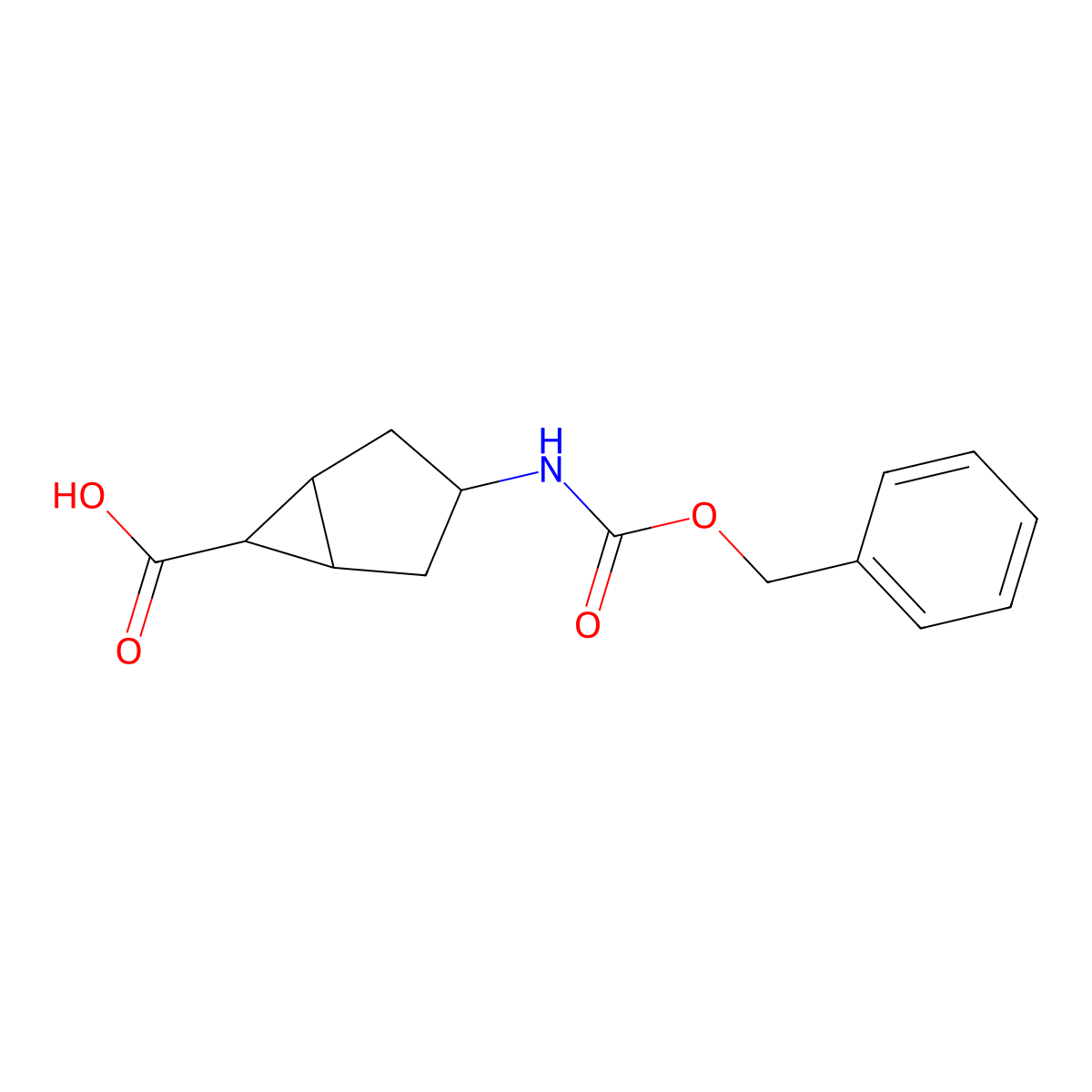 3-{[(Benzyloxy)carbonyl]amino}bicyclo[3.1.0]hexane-6-carboxylic acid molecular structure, CAS 2580206-75-1