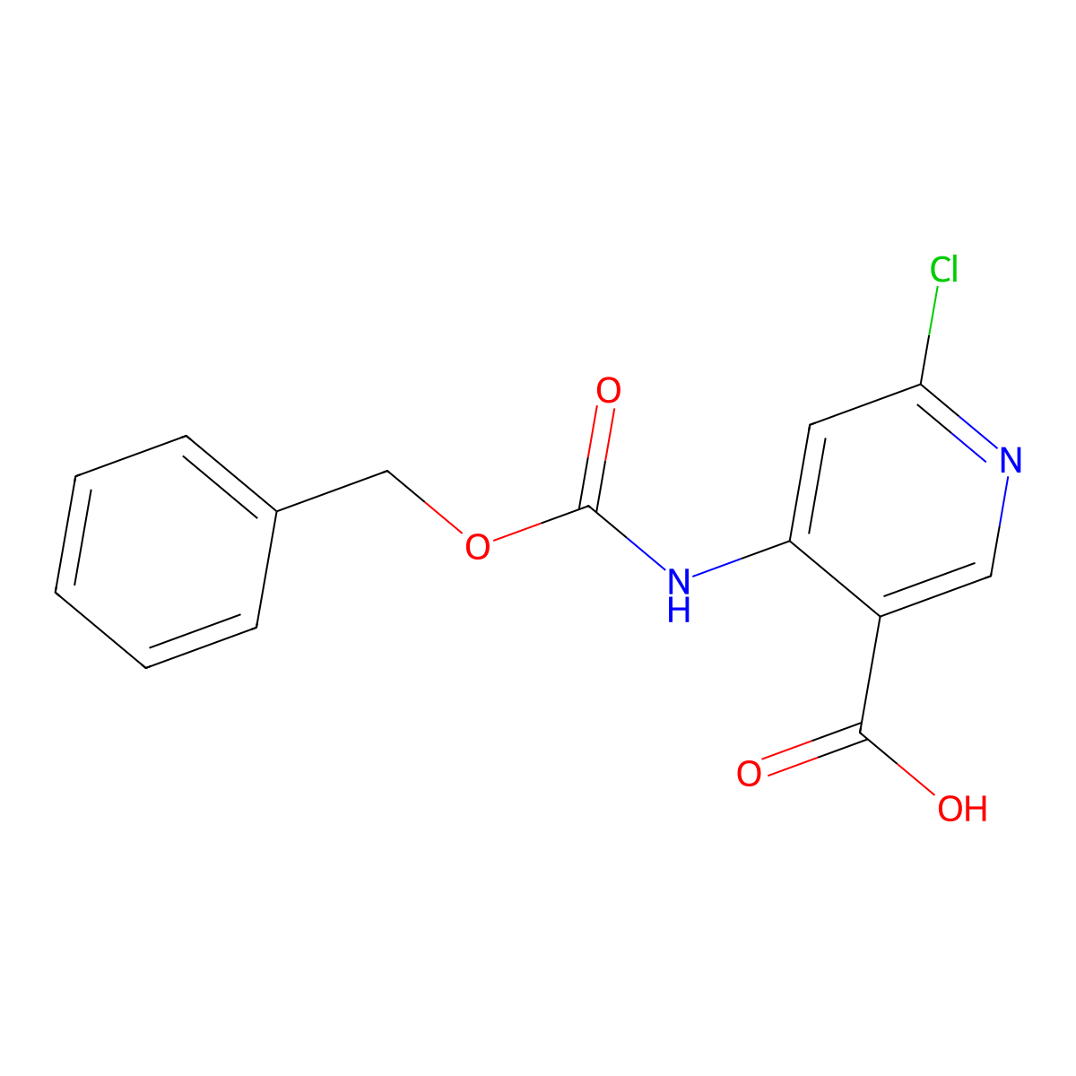 4-{[(Benzyloxy)carbonyl]amino}-6-chloropyridine-3-carboxylic acid molecular structure, CAS 2580208-82-6