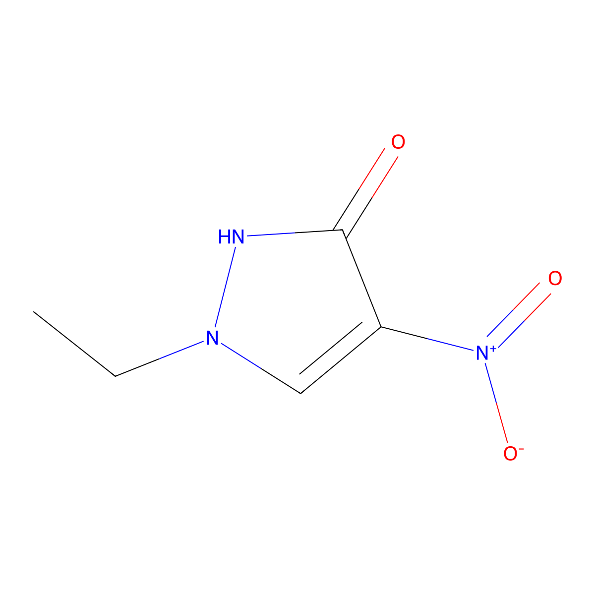 1-ethyl-4-nitro-1H-pyrazol-3-ol molecular structure, CAS 2580209-27-2