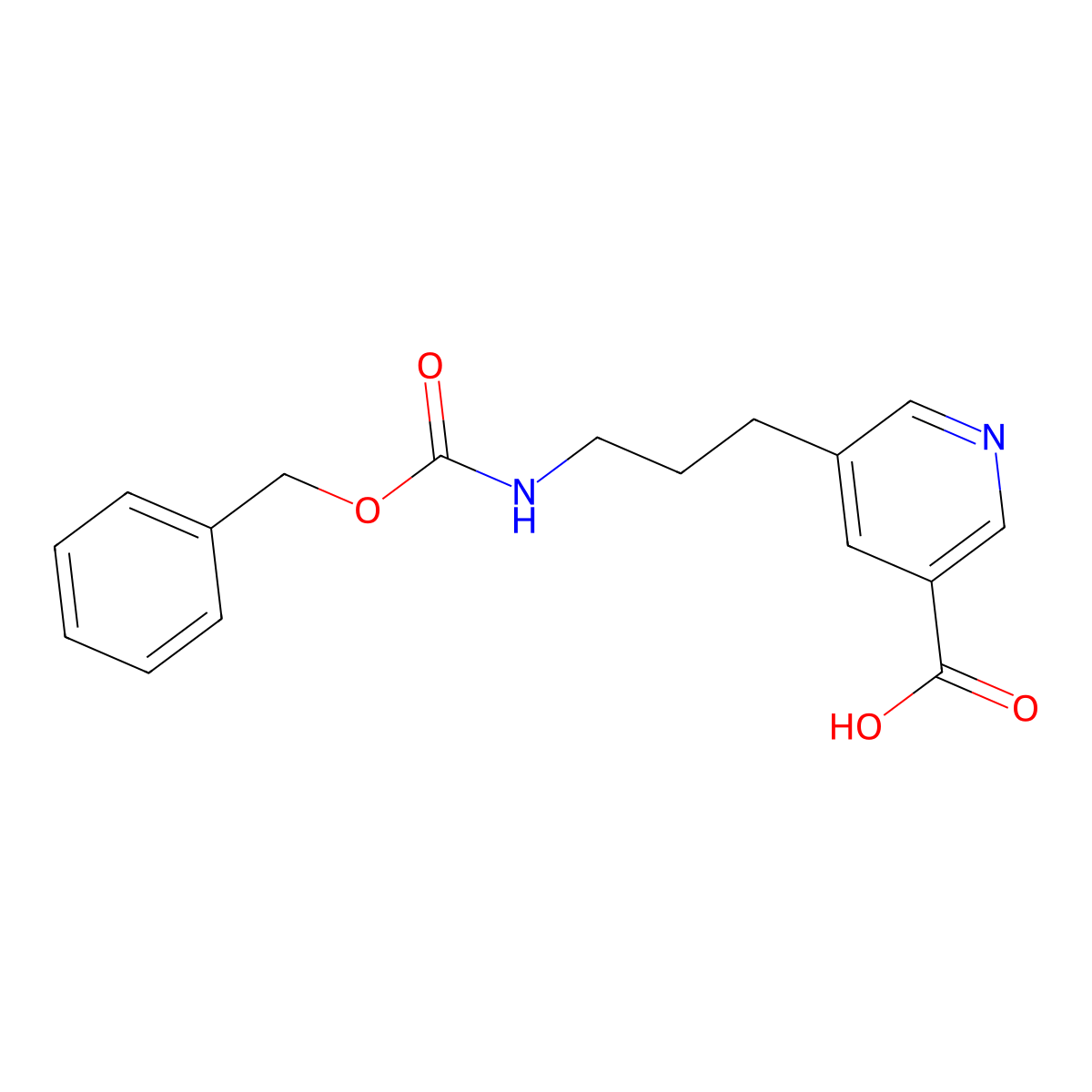 5-(3-{[(Benzyloxy)carbonyl]amino}propyl)pyridine-3-carboxylic acid molecular structure, CAS 2580209-33-0