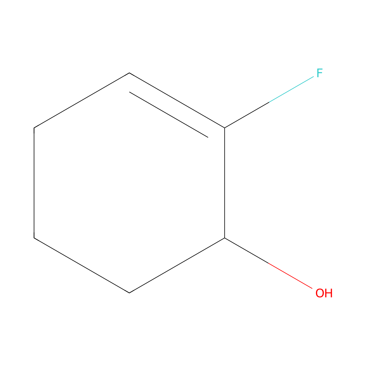 2-Fluorocyclohex-2-en-1-ol molecular structure, CAS 2580209-43-2