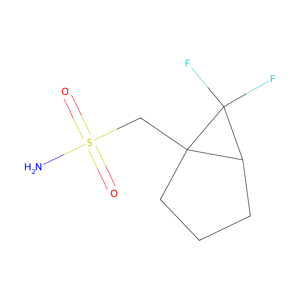 {6,6-Difluorobicyclo[3.1.0]hexan-1-yl}methanesulfonamide molecular structure, CAS 2580210-14-4